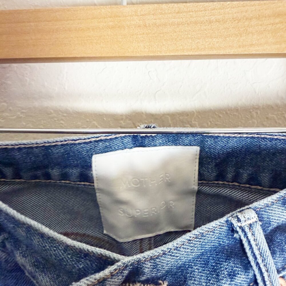 Mother The Trickerster Skimp Fray Thrill Seeker Jeans Size 27 - Picture 5 of 9